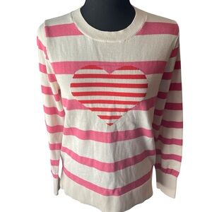 Pink & White Heart Sweater | Valentine’s Day | Women’s